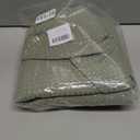 meioro Sage Green Shower Curtain, Waffle Weave 256GSM Heavy Duty Textured Fabric Shower Curtains for Bathroom Hotel Spa, Luxury Weighted Polyester Cloth Bath Curtain Set with 12 Hooks, 36Wx72H