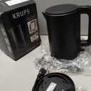 KRUPS 1.5L Electric Kettle Stainless Steel Cool Touch Interior, Fast Boiling, One Cup in 80 Seconds, Double Wall, Auto Off, Keep Warm, Hot Water Kettle Electric, Cordless, Black/White