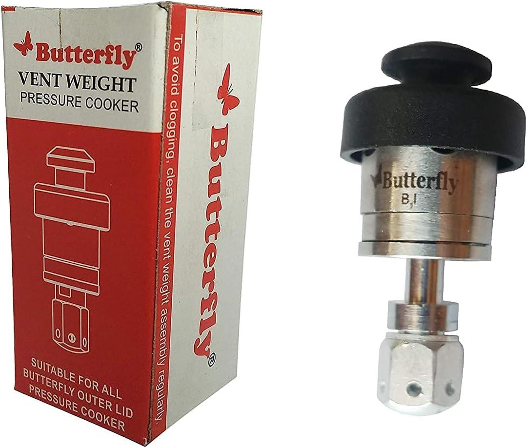 Butterfly Pressure Cooker Weight Set for Outer Lid Models Only (Original), Aluminium, 5 Liters, Silver