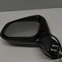 Lqito Left Driver Side Door Mirror Compatible With 2019 2020 2021 2022 2023 2024 2025 Toyota RAV4 With Power Glass Manual Folding Matte Black Replace#879100R261(3 Pins)