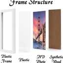 6 Sets 16x20 Picture Frame, Frames for 16 x 20 Canvas Collage Photo Poster Certificate Wall Gallery, High Transparent Horizontal Vertical White 16 by 20 Inches