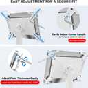 AboveTEK Security iPad Kiosk Floor Stand, Anti-Theft POS Tablet Stands for Retail Business, Height Adjustable Tablet Floor Stand, 360 Swivel Universal Locking Holder Fits 9.7"-13" iPads/iPad Pro/Air