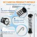 𝒖𝒑𝒈𝒓𝒂𝒅𝒆𝒅 W11400156 W11187091 Suspension Rod, Washing Machine Suspension Rod (4PCS), for Whirlpool WTW7120HW0 WTW8127LC0 WTW500CMW0 WTW6150PW0 & for Maytag MVW7230HW0 MVW7232HW0