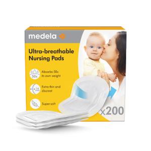 Medela Ultra-Thin Disposable Nursing Pads, Max Absorbency, 200 ct