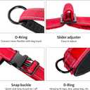 Annchwool No Pull Dog Harness with Soft Padded Handle,Reflective Strip Escape Proof and Quick Fit to Adjust Dog Harness,Easy for Training Walking for Small & Medium and Large Dogs(Red,XL)