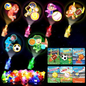3 x CPSYUB 28 Pack Easter LED Finger Lights with Cards, Space Astronaut Glow in the Dark Toys, Kids Party Favors, Easter Basket Stuffers, Classroom Prizes & Goodie Bag Fillers