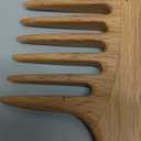 Wide Tooth Wooden Comb Handmade - Natural Vintage Style Wide Tooth Comb for Curls Gentle Styling - Anti-Static Wood Hair Combs For Women Detangling (Wide-tooth)