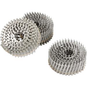 marddpair 3600 Count 1-3/4-Inch x .090-Inch 15-Degree Ring Shank Stainless Steel Siding Nails Collated Wire Coil for Wood or Fencing