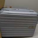 Hanke Top Opening 20" Carry On Luggage Expandable Hard Shell Grey, 20 Inch EXT