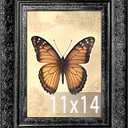 Vintage Picture Frame, Decorative Wall Hanging and Tabletop Display Photo Frame (Black, 11X14)