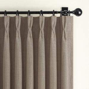 Thick Linen Double Layer Short Blackout Curtains 54 Inch Long 2 Panels Set for Cafe, Memory Shape Pinch Pleat Thermal Sound Dampening Cottage Core Curtain & Drapes Basement Windows Burg with Back Tab, 40"W x 54"L