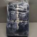 Cozy Bliss Faux Fur Throw Blanket for Couch, Fuzzy Soft Plush Thick Bubble Blanket for Sofa Bedroom Living Room, 108 * 90 Inches Tie Dye Blue