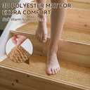 1PC Stair Treads Non-Slip Washable Peel and Stick Stair Treads for Wooden Steps Indoor Reusable Stair Carpet Treads Adhesive Stair-Runner Rugs for Kids and Dogs Elder8"x30" Brown