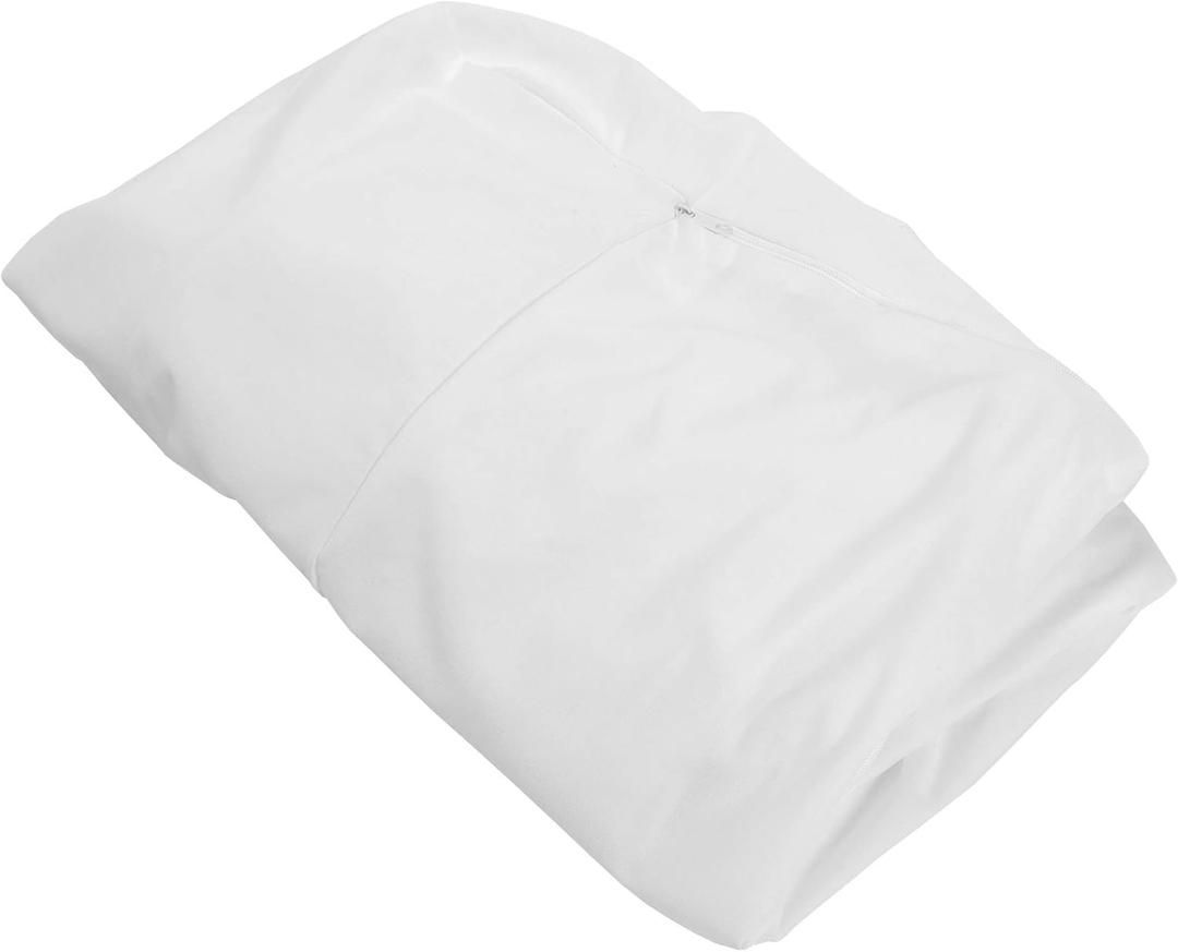 Furhaven Dog Bed Liner Water-Resistant Contour Luxe Lounger Foam Mattress Protector Cover - White, Jumbo (X-Large)