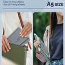 4 x Lined Spiral Journal Notebook for Women & Men,140 College-ruled Notebook for Work Writing taking Notes,A5-Dusty Blue