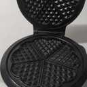 Mueller Heart 5 Waffle Maker, Norwegian Waffle Iron, Adjustable Browning Control & Nonstick, Cool Touch Handle, Easy to Clean, Small Kitchen Appliances