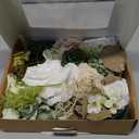 Ling's Moment Green Flowers Artificial, Emerald Green & Beige Flowers and Greenery Grand Combo Box Set for DIY Wedding Bridal Bouquet, Centerpieces, Home Decor, Floral Arrangement Decor, etc. (Grn-emerald & Tawny Beige)
