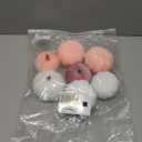 XINSHENGIA 7PCS Pink Fake Velvet Pumpkins Thanksgiving Halloween Wedding for Fall Decor Table Centerpieces Faux Plush Pumpkins(Pink)