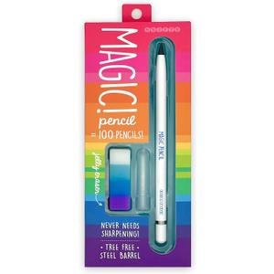SNIFTY Magic Pencil - Compressed graphite tip equals 100 pencils - white barrel + matching chunky eraser