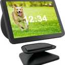 Sintron Adjustable Magnetic Stand Mount for Shw 8 3rd gen, Smart Display Stand Holder with 360 Degree Rotation, Swivel & Tilt Function, Anti-Slip Base - Black Compatible with iPhone 12 & newer models