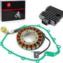 Stator & Regulator Rectifier Gasket Compatible with Yamaha Grizzly 660 YFM 660 Rhino 660 YXR660 2002-2008 5KM-81410-01-00 5BN-81960-00-00