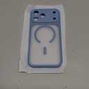 CANSHN Magnetic Compatible with iPhone 17 Pro Max Case, Upgraded [Full Camera Protection] [Compatible with Magsafe] [Translucent Matte] Shockproof Protective Phone Cover 6.9 Inch - Light Blue