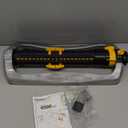 Melnor 65154AMZ XT Turbo Oscillating Sprinkler, Metal Base, 4,500 sq. ft., Quick Connect Bundle, 3-Way Adjustable, Black, Yellow