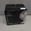 Genesis 6-Inch Clip Convertible Table-Top & Clip Fan Two Quiet Speeds - Ideal For The Home, Office, Dorm, More Off White (1 pack white)