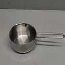 Saucepan, Stainless Steel Milk Pan 12cm, Soup Pot for Induction and Oven, Non Stick Milk Pot, Dishwasher Safe Cookware(Sliver)