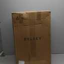 DELSEY PARIS Helium DLX Softside Expandable Luggage with Spinner Wheels, Navy Blue, Checked-Medium 25 Inch