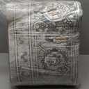 Lessymo 9×12 Area Rugs Washable for Living Room, Large Soft Indoor Rug Non-Slip for Bedroom Kitchen Dining Room Dorm Nursery, Vintage Boho Carpet Stain Resistant for Office Home Decor, Grey/Brown