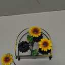 Napkin Holder For Table Sunflower Farmhouse Napkins Holder Cocktail Black Rustic Napkin-Holder For Kitchen