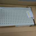 Amazon Basics Rectangular Metal Pegboard Wall Organizer, Tool Storage Organization System, Rust and Scratch Resistant, 48-Piece Kit, Gray