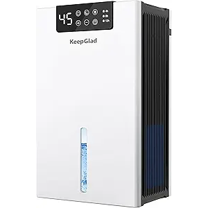 Dehumidifier, 98OZ Dehumidifiers for Home, Auto Shut Off, Washable Filter, Drain Hose, Timer