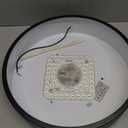 POLITAMP Black LED Flush Mount Ceiling Light,Modern Round Lighting Fixture, Dimmable Ceiling Lamp for Hallway,Kitchen,Entryway,11.8 Inch