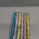 Fu Store Hollow Teether Tube Chew Straw Toy for Infant Toddlers Silicone Tubes Teething Toys for Babies 3-12 Months BPA Free/Freezable/Dishwasher and Refrigerator Safe (5 Pack)