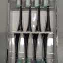 AquaSonic Genuine Standard Replacement Brush Heads | ADA Accepted | for Normal & Sensitive Teeth | Compatible with Many AquaSonic Toothbrush Handles (8 Pack Black)