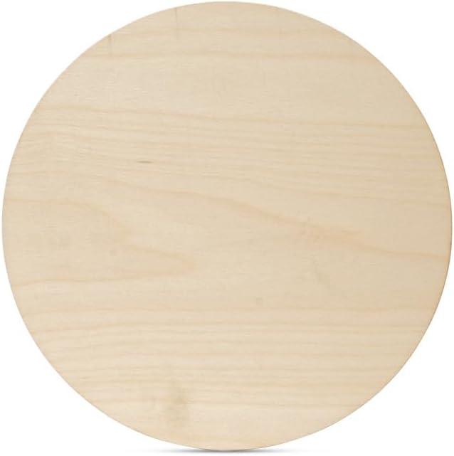 Wood Circles 16 inch, 1/8 Inch Thick, Birch Plywood Discs, Pack of 1 Unfinished Wood Circles for Crafts, Wood Rounds by Woodpeckers