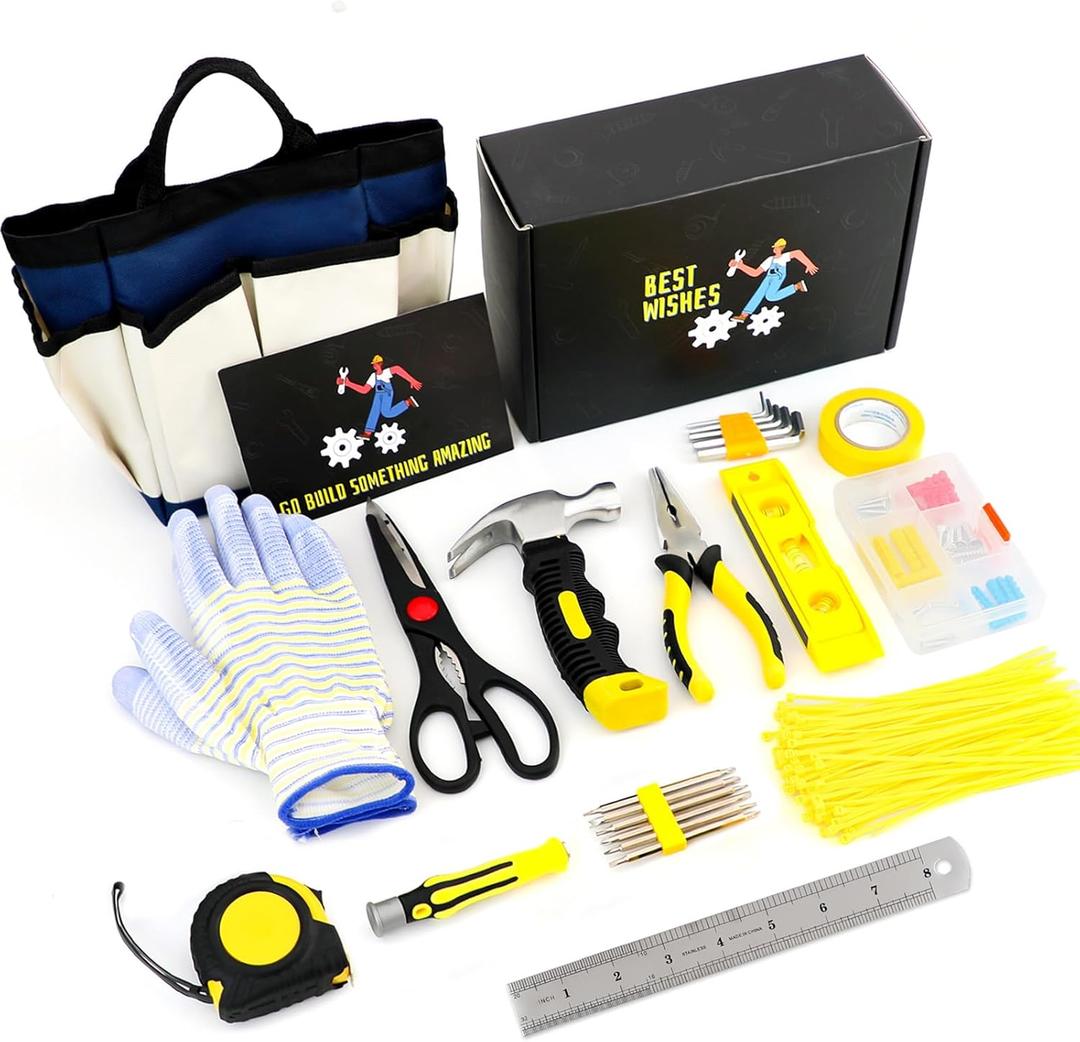 Gifts for Teen Boys, Easter Gifts for Him 10 11 12 13 14 15 16 17 18 Year Old, Teenage Tween Boy Birthday Gifts Ideas for Son Boyfriend Husband Unique Housewarming Hand Tool Set