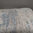 2x7 Washable Runner Rug Blue Cream Abstract Non Slip Soft Low Pile Hallway Kitchen Rug Neutral Modern Carpet for Laundry Bathroom Bedroom Living Room Home Decor