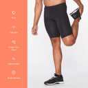 2XU Mens Core Compression Shorts, Running & Training Men's Athletic Shorts with PWX Stretch Fabric & Drawstring Waistband, Small
