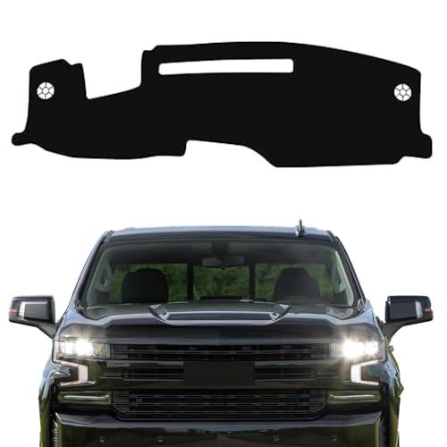 Juborre Dash Cover for 2022-2025 2026 Chevrolet Silverado/GMC Sierra 1500 Accessories,Polyester Dashboard Cover for 2024-2026 Silverado/Sierra 2500HD 3500HD,Non-Slip Dash Mat No Glare