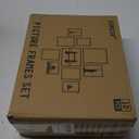 Picture Frame Set of 10 Display Pictures 8x10 5x7 4x6 with Mat and HD Glass, Gallery Photo Frames for Wall or Tabletop (Black)