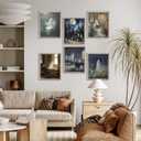 2 x LANCHI95 6 Pcs 8x10in Halloween Wall Art Prints, Vintage Posters, Cute Ghost Pictures for Bedroom Decor (UNFRAMED) (Witch 2)