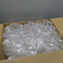 Disposable Plastic Wine Glasses, Stemless 12 oz Clear Shatterproof Cups, BPA-Free, 48 Pack