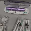 Aquasonic Vibe Series Ultra-Whitening Toothbrush  ADA Accepted Electric Toothbrush - 8 Brush Heads & Travel Case  40,000 VPM Motor & Wireless Charging - 4 Modes w Smart Timer  Satin Violet