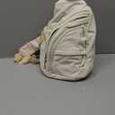 BAGSMART Small Crossbody Sling Backpack, Travel Casual Daypack Backpacks, Cross Body Chest Bag Backpack, White Opal