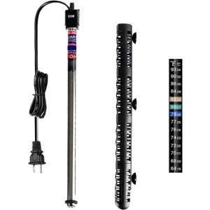 Soyon Aquarium Heater 500 Watt, Fish Tank Heater with Adjustable Temperature 55 Gallon 75 Gallon to 100 Gallon Submersible Water Heater