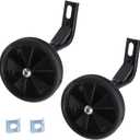 Pair of Black Bicycle Auxiliary Wheel Children's Bicycle Accessories,Training Wheels Kids Bike Children Training Bike Wheel