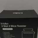 Trisiko Touch Screen Toaster 2 Slice, Stainless Steel Smart Toaster with Digital Timer, 1.38" Extra-Wide Slots for Bread& Bagel,with Reheat, Defrost, Cancel, +15s Boost, Great for Home, Office, Dorm